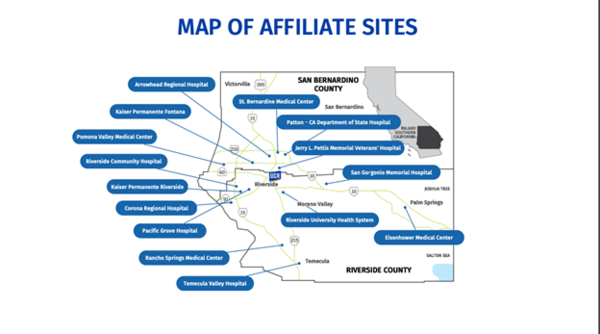 Map of Affiliate Sites
